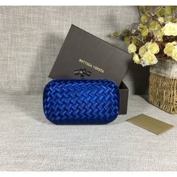 Bottega Veneta Satin Knot Mini Clutch Stone Blue 2024 BV8651 (WT-240528022)