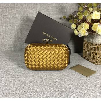 Bottega Veneta Satin Knot Mini Clutch Bronze Gold 2024 BV8651 (WT-240528023)