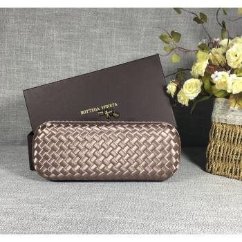 Bottega Veneta Satin Knot Long Clutch Dusty Beige 2024 BV8651 (WT-240528028)