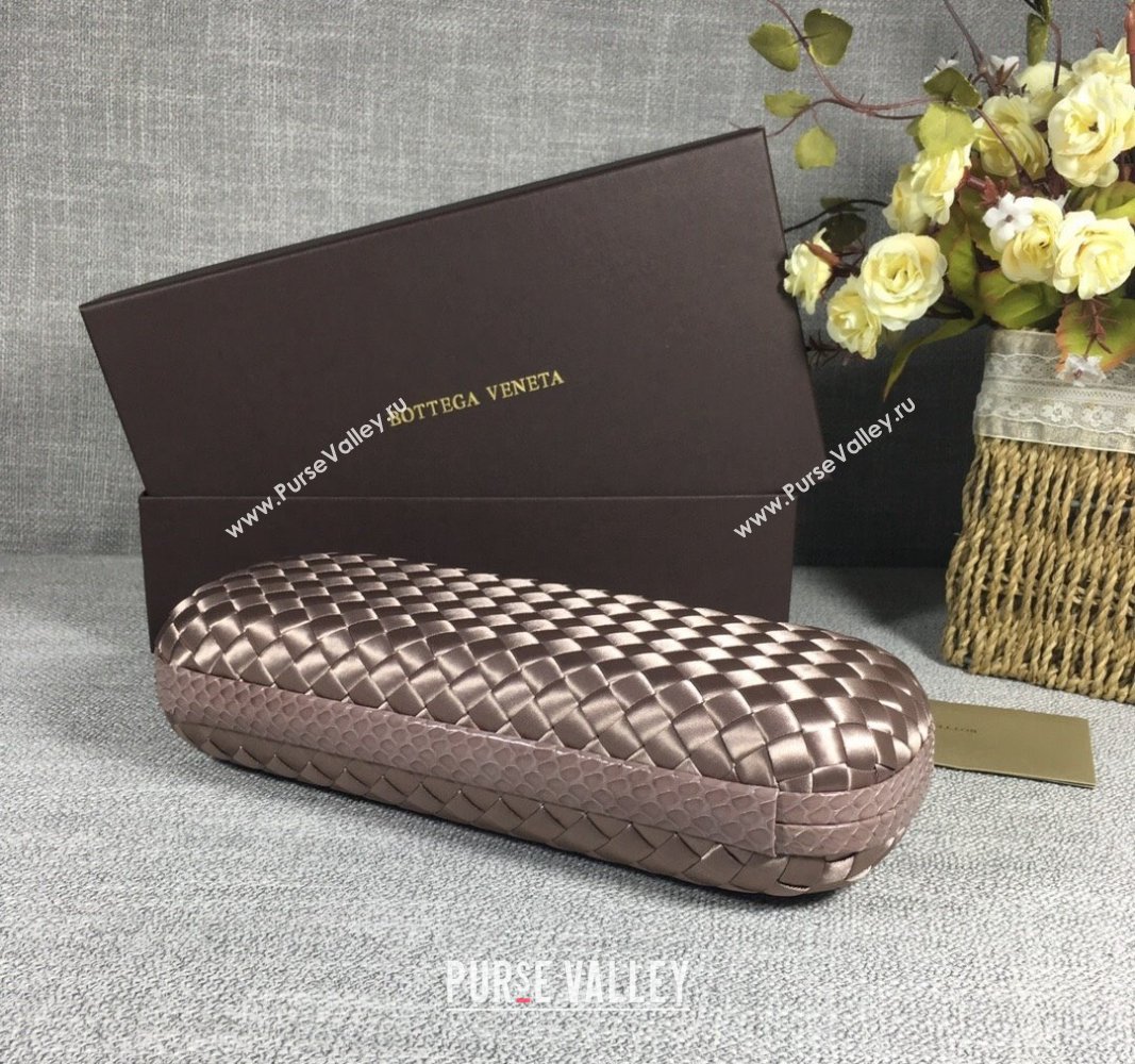 Bottega Veneta Satin Knot Long Clutch Dusty Beige 2024 BV8651 (WT-240528028)