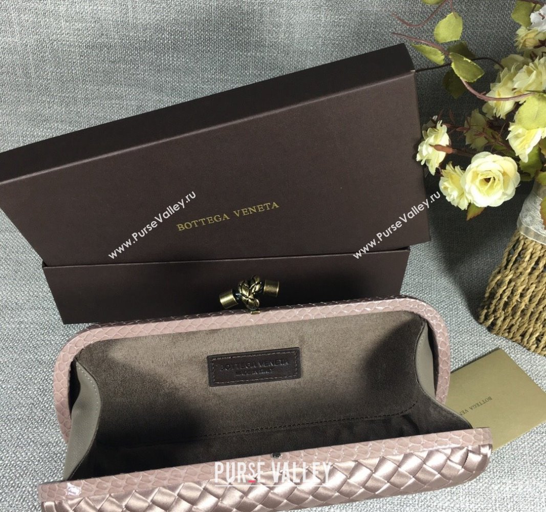 Bottega Veneta Satin Knot Long Clutch Dusty Beige 2024 BV8651 (WT-240528028)