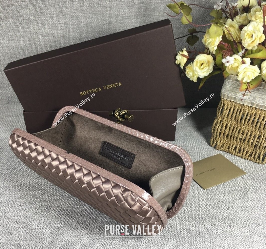 Bottega Veneta Satin Knot Long Clutch Dusty Beige 2024 BV8651 (WT-240528028)