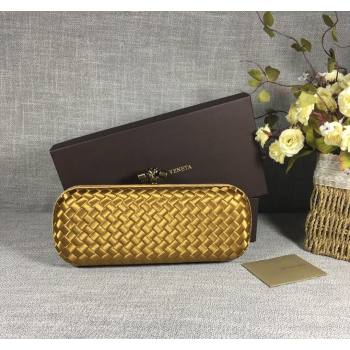 Bottega Veneta Satin Knot Long Clutch Bronze Gold 2024 BV8651 (WT-240528030)