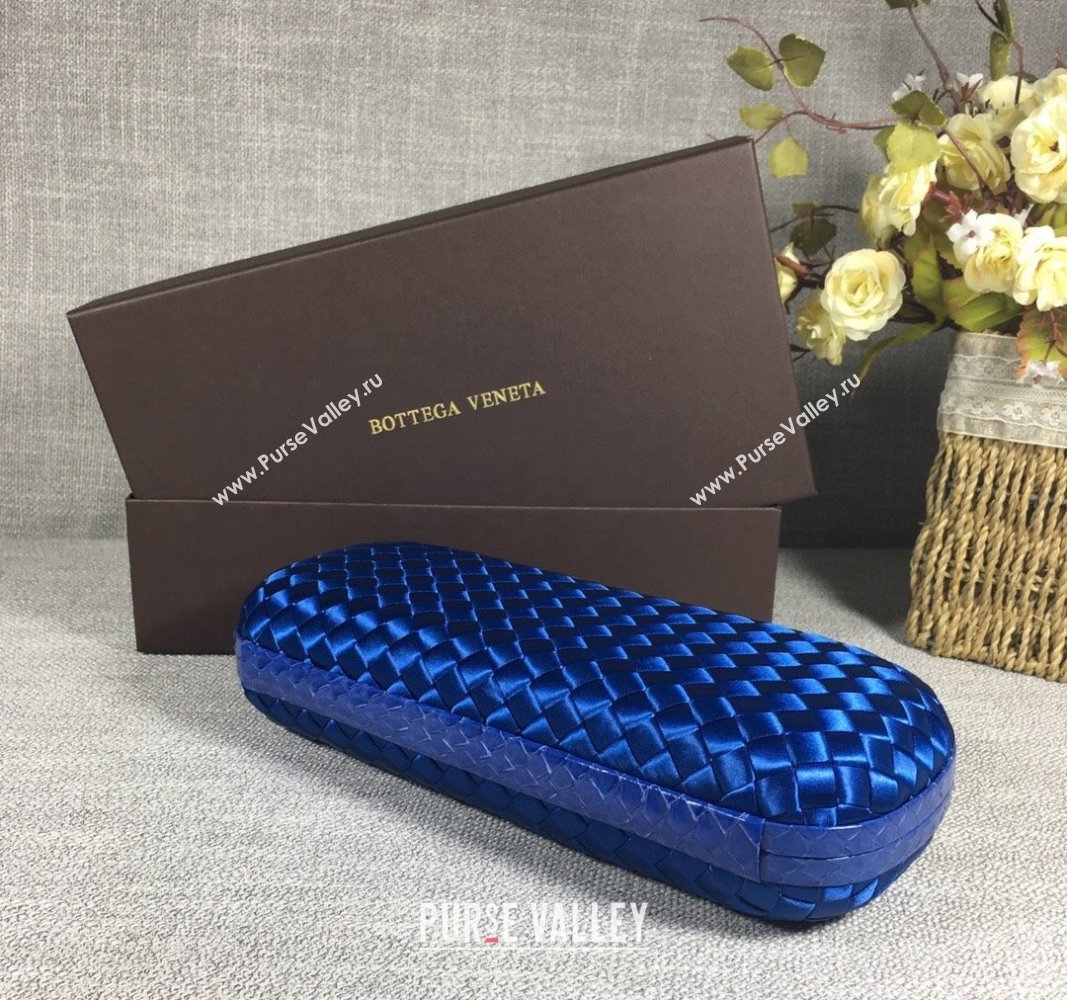 Bottega Veneta Satin Knot Long Clutch Stone Blue 2024 BV8651 (WT-240528032)