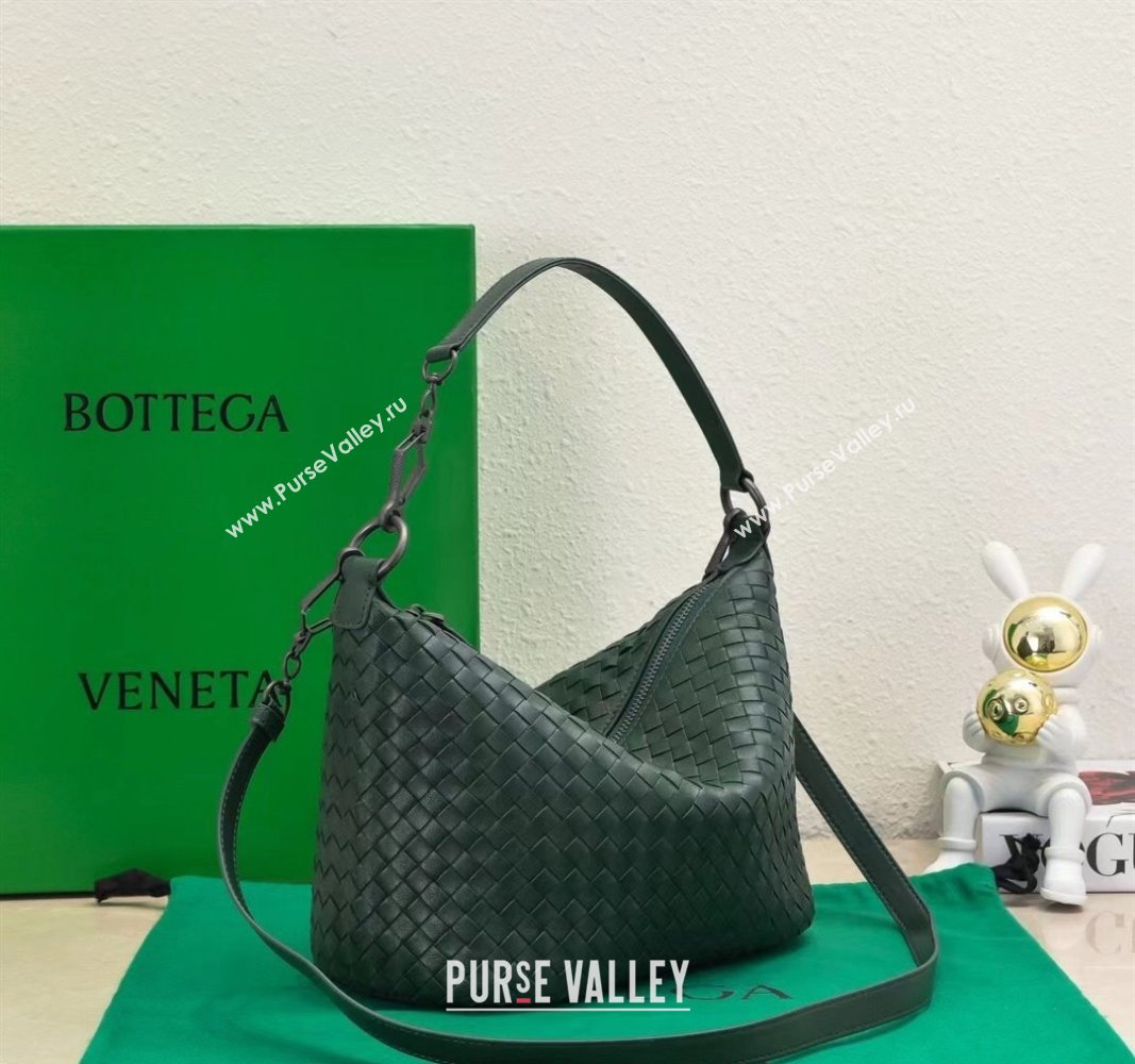 Bottega Veneta Classic Top Handle Bag in Intrecciato Leather Raintree Green 2024 BV9842 (WT-240528003)