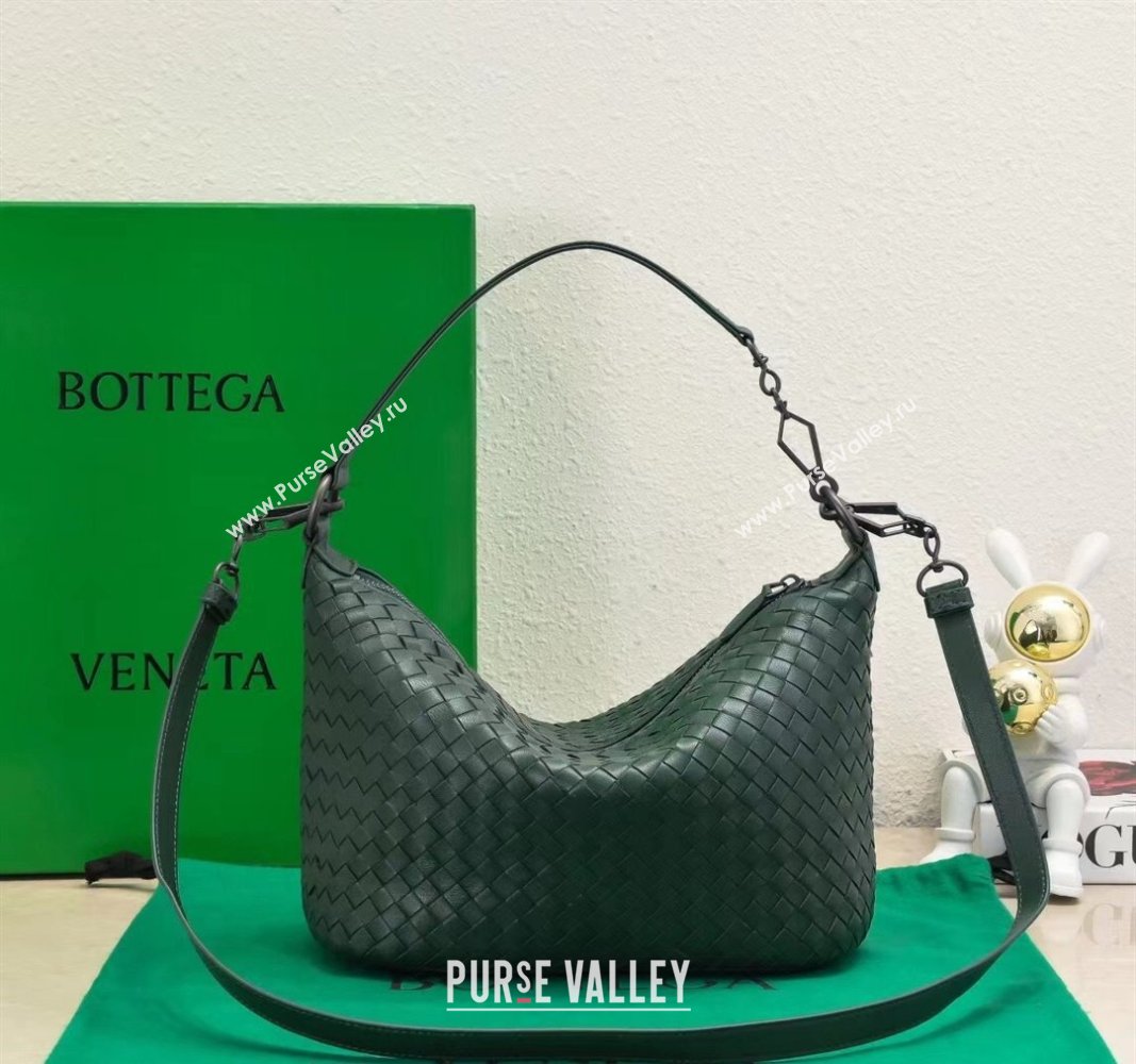 Bottega Veneta Classic Top Handle Bag in Intrecciato Leather Raintree Green 2024 BV9842 (WT-240528003)