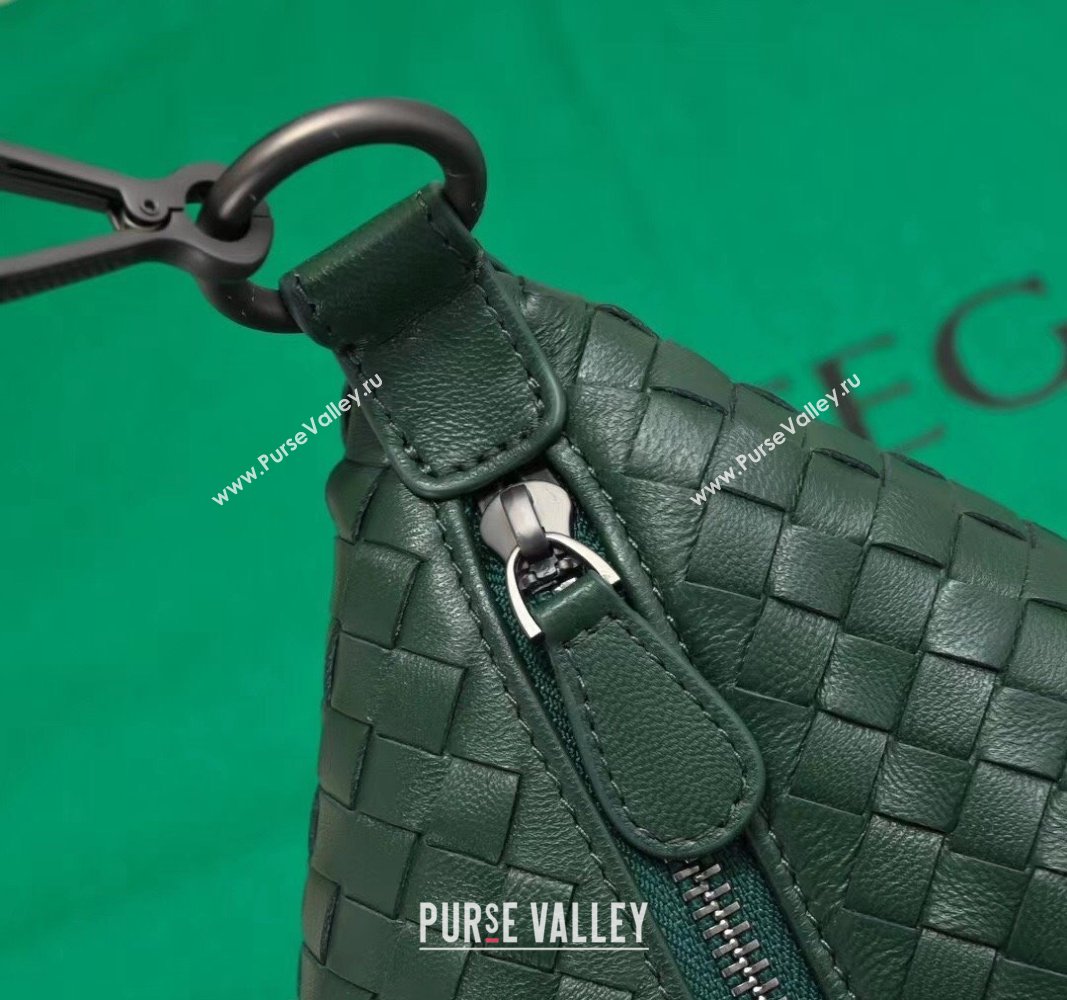 Bottega Veneta Classic Top Handle Bag in Intrecciato Leather Raintree Green 2024 BV9842 (WT-240528003)