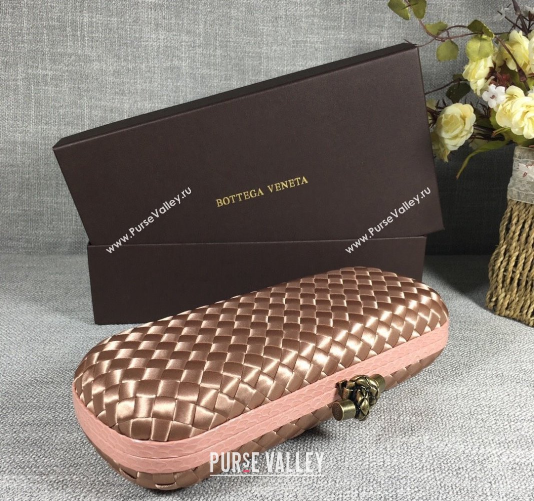 Bottega Veneta Satin Knot Long Clutch Dark Apricot 2024 BV8651 (WT-240528044)