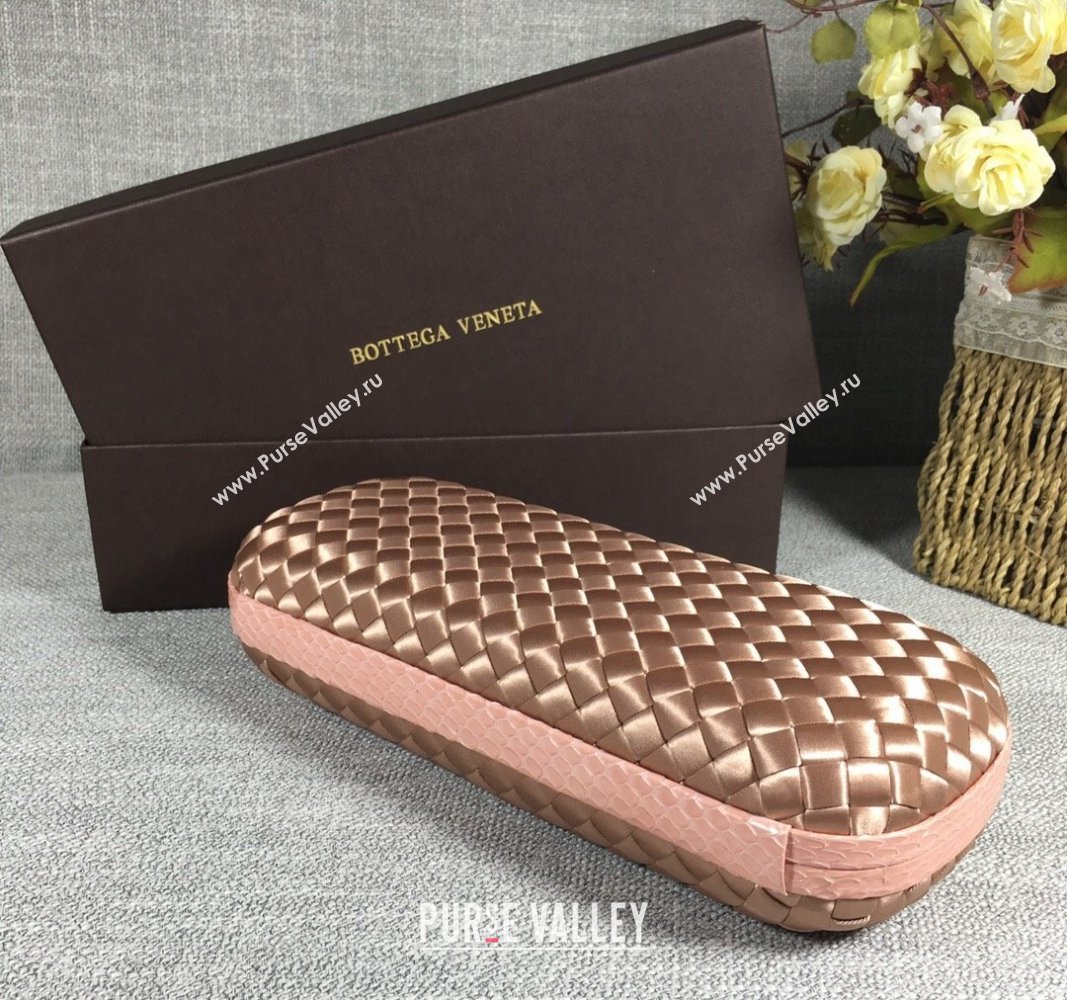 Bottega Veneta Satin Knot Long Clutch Dark Apricot 2024 BV8651 (WT-240528044)