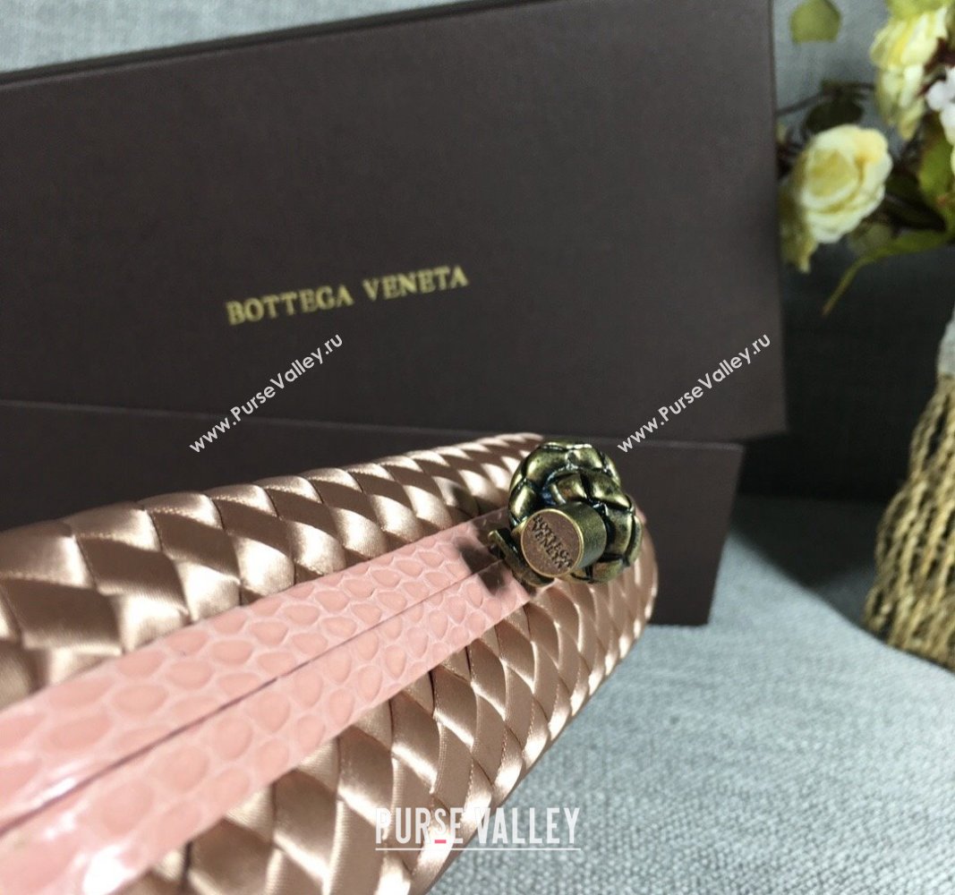 Bottega Veneta Satin Knot Long Clutch Dark Apricot 2024 BV8651 (WT-240528044)