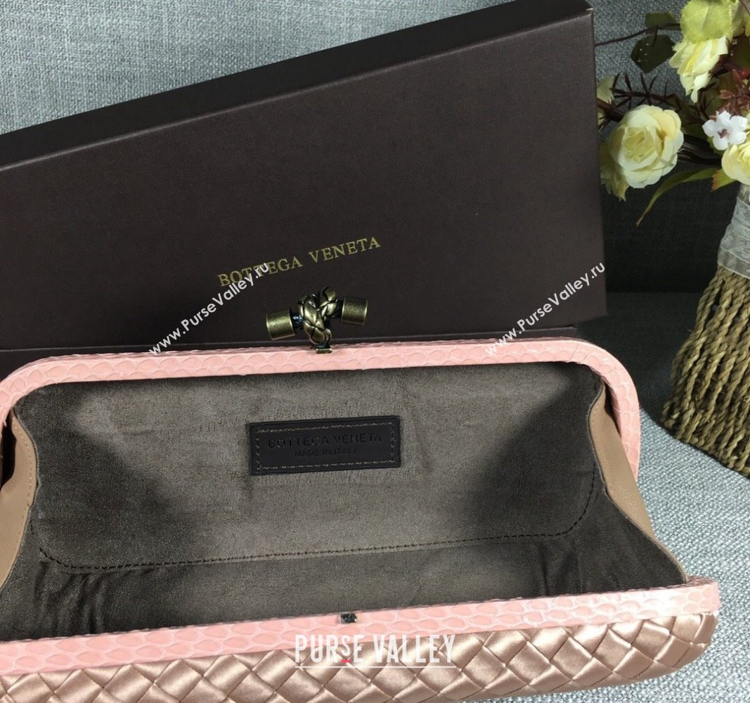 Bottega Veneta Satin Knot Long Clutch Dark Apricot 2024 BV8651 (WT-240528044)