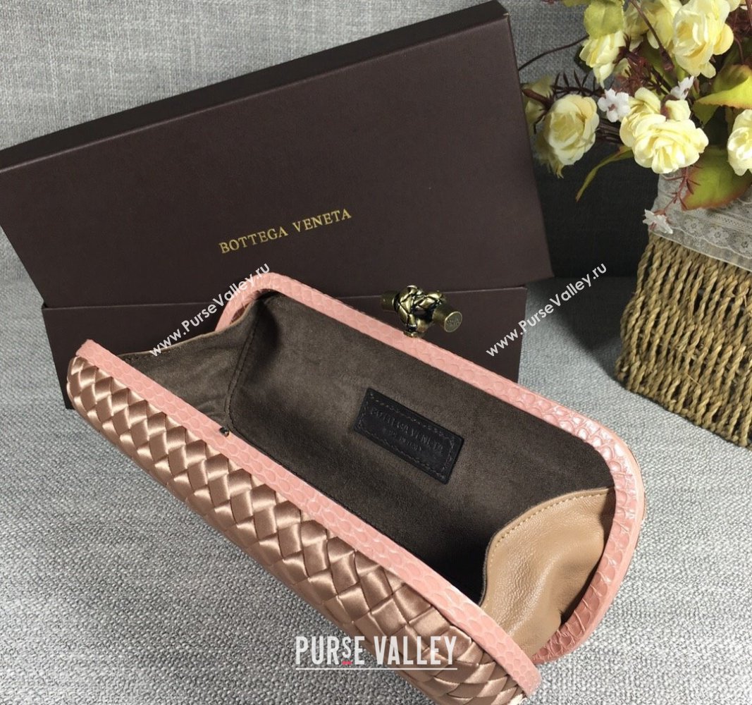 Bottega Veneta Satin Knot Long Clutch Dark Apricot 2024 BV8651 (WT-240528044)