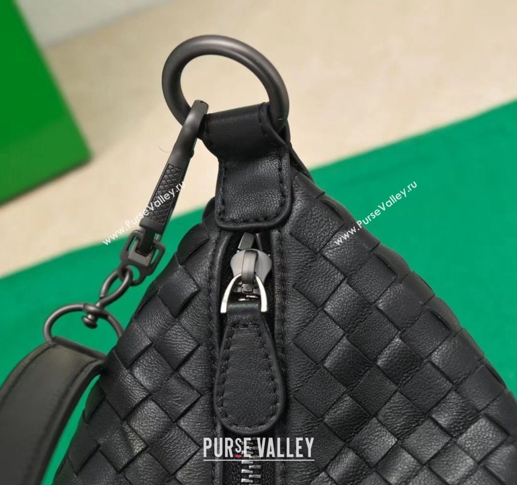 Bottega Veneta Classic Top Handle Bag in Intrecciato Leather Black 2024 BV9842 (WT-240528006)