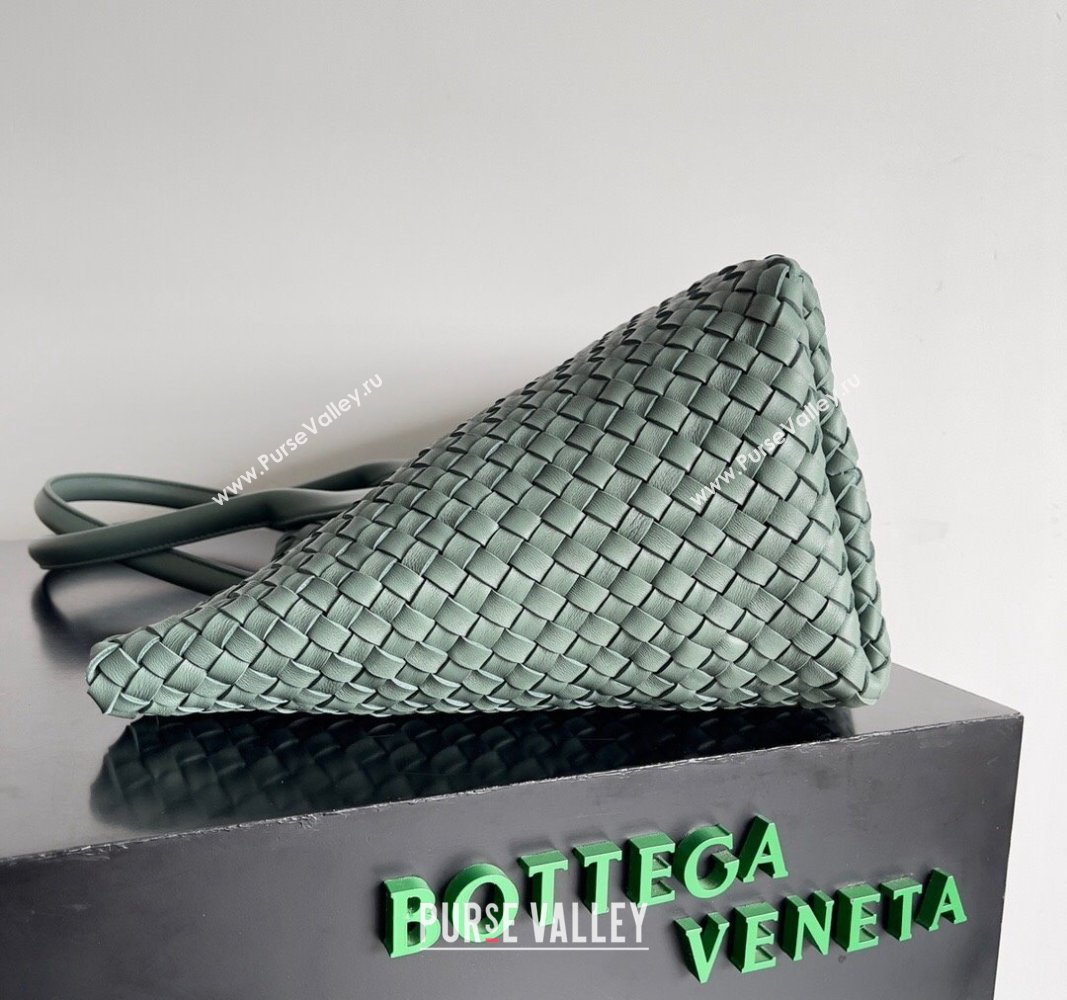 Bottega Veneta Large Cabat Tote Bag in Intreccio Leather Rock Grey 2024 608811 (XY-240528076)