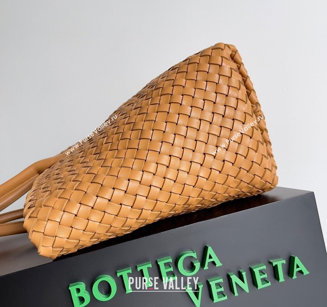 Bottega Veneta Large Cabat Tote Bag in Intreccio Leather light Brown 2024 608811 (XY-240528093)