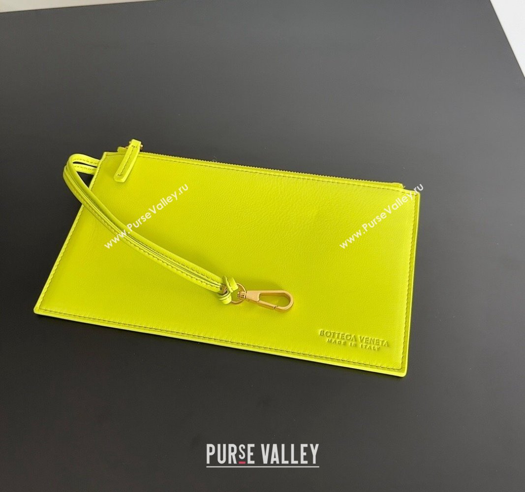 Bottega Veneta Large Cabat Tote Bag in Intreccio Leather Neon Yellow 2024 608811 (XY-240528096)