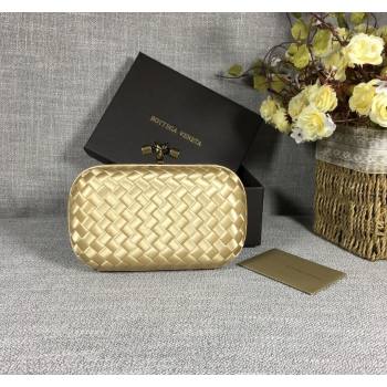 Bottega Veneta Satin Knot Mini Clutch Light Gold 2024 BV8651 (WT-240528010)