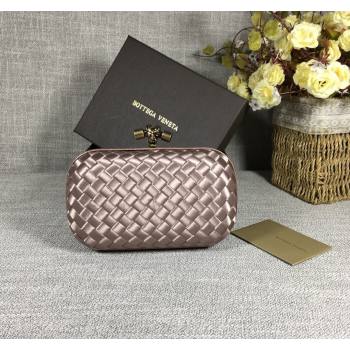 Bottega Veneta Satin Knot Mini Clutch Dusty Beige 2024 BV8651 (WT-240528011)