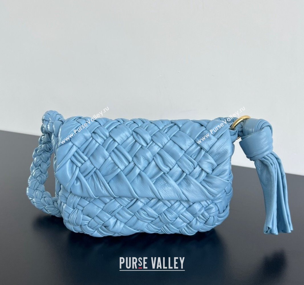 Bottega Veneta Kalimero Città Shoulder bag with Knot Ice Blue 2024 785797 (WT-240528069)