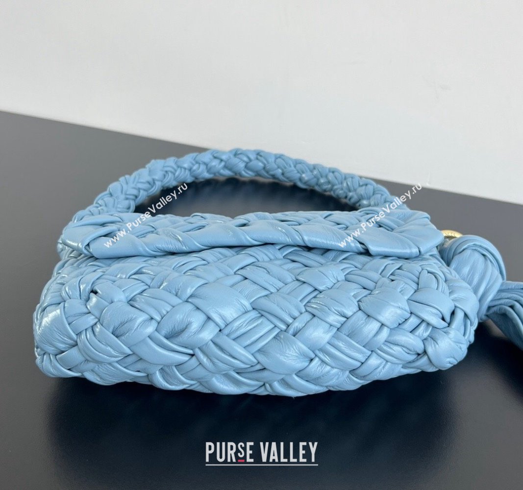 Bottega Veneta Kalimero Città Shoulder bag with Knot Ice Blue 2024 785797 (WT-240528069)