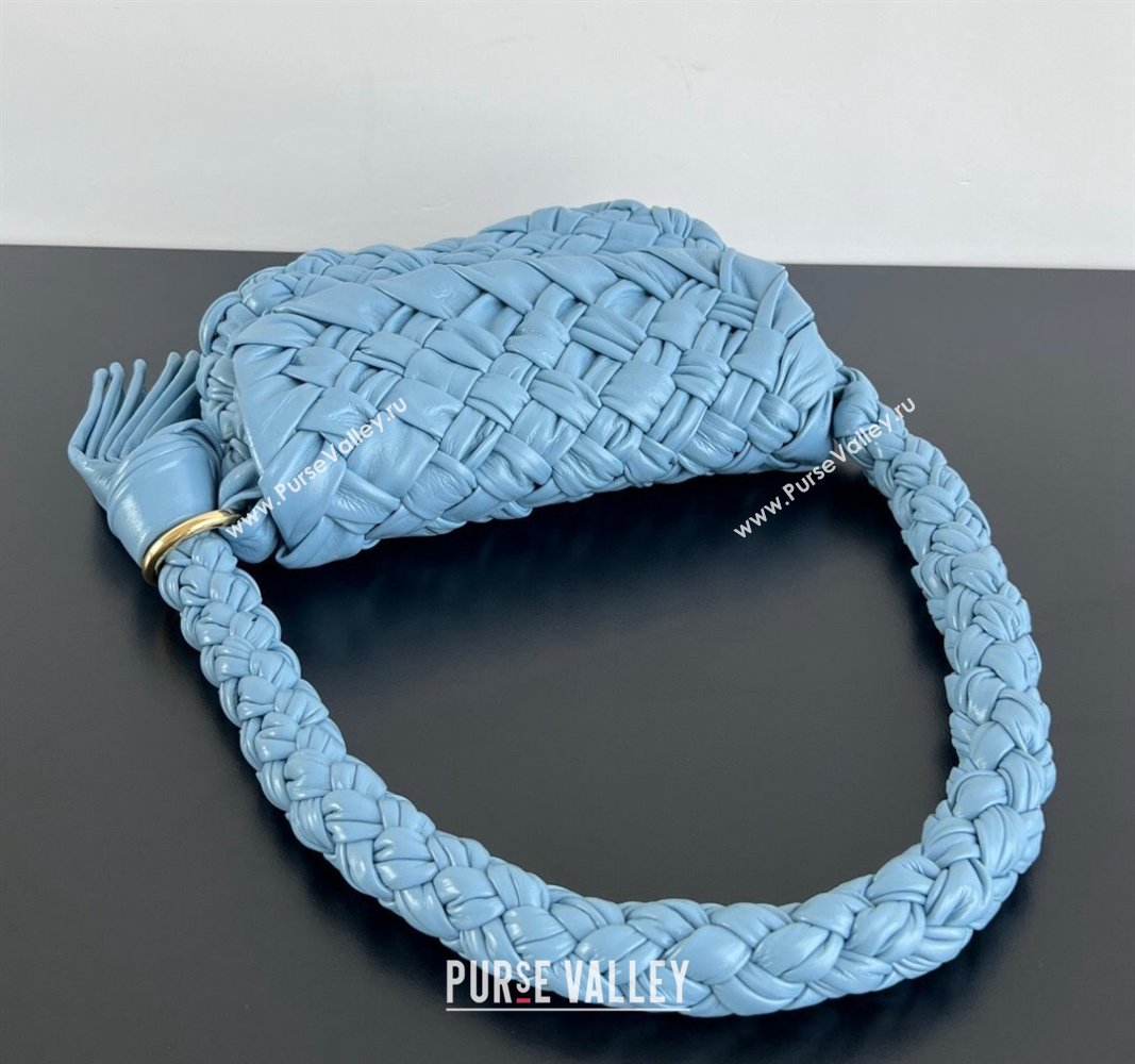 Bottega Veneta Kalimero Città Shoulder bag with Knot Ice Blue 2024 785797 (WT-240528069)