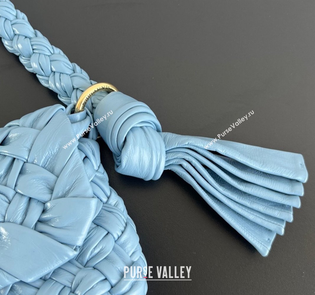 Bottega Veneta Kalimero Città Shoulder bag with Knot Ice Blue 2024 785797 (WT-240528069)