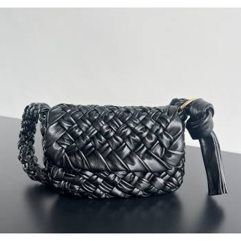 Bottega Veneta Kalimero Città Shoulder bag with Knot Black 2024 785797 (WT-240528071)