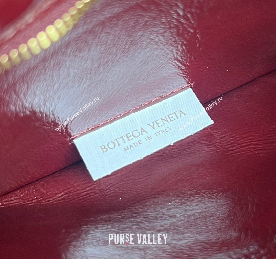 Bottega Veneta Kalimero Città Shoulder bag with Knot Barolo Red 2024 785797 (WT-240528072)