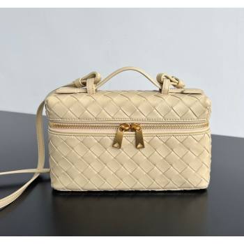 Bottega Veneta Bang Bang Vanity Case in Intrecciato Leather Beige 2024 789109 (WT-240621014)