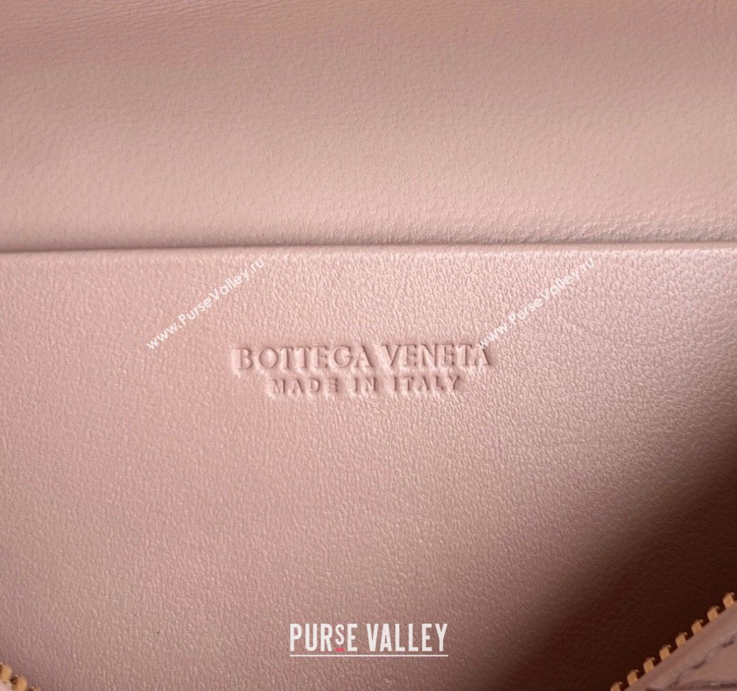 Bottega Veneta Bang Bang Vanity Case in Intrecciato Leather Light Pink 2024 789109 (WT-240621015)