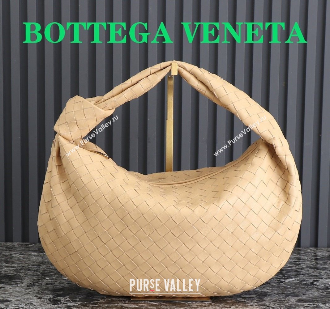 Bottega Veneta Small Jodie Hobo bag in Intrecciato Leather Apricot 2024 600261 (YX-240621019)