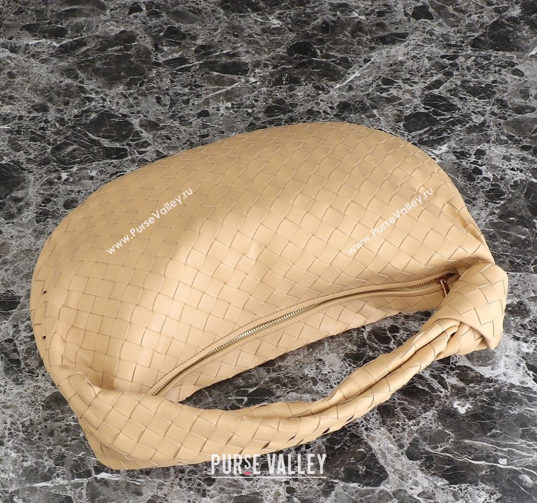 Bottega Veneta Small Jodie Hobo bag in Intrecciato Leather Apricot 2024 600261 (YX-240621019)