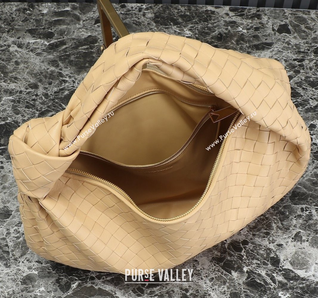 Bottega Veneta Small Jodie Hobo bag in Intrecciato Leather Apricot 2024 600261 (YX-240621019)