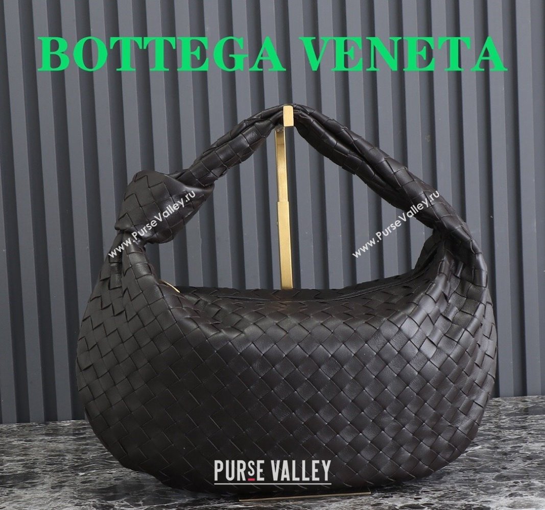 Bottega Veneta Small Jodie Hobo bag in Intrecciato Leather Dark Brown 2024 600261 (YX-240621020)