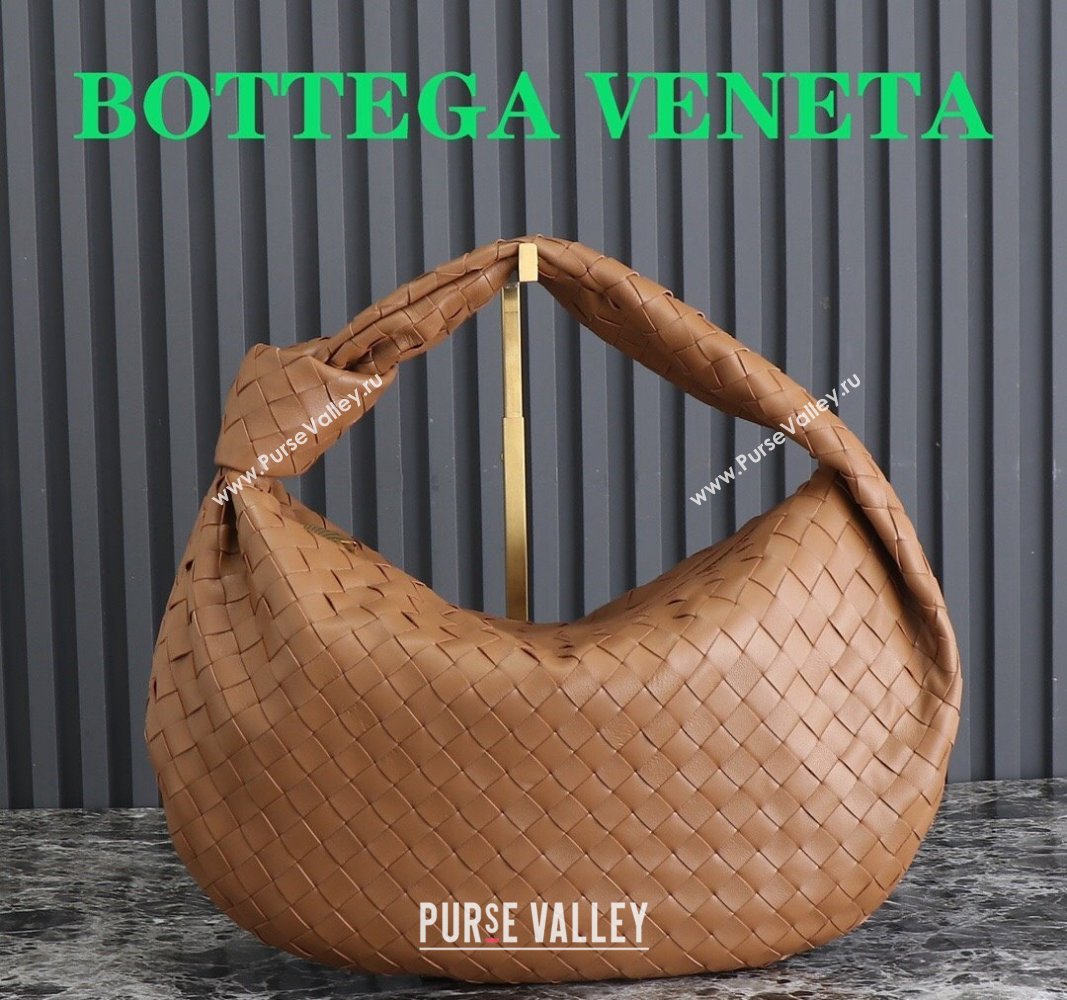 Bottega Veneta Small Jodie Hobo bag in Intrecciato Leather Wood Brown 2024 600261 (YX-240621022)