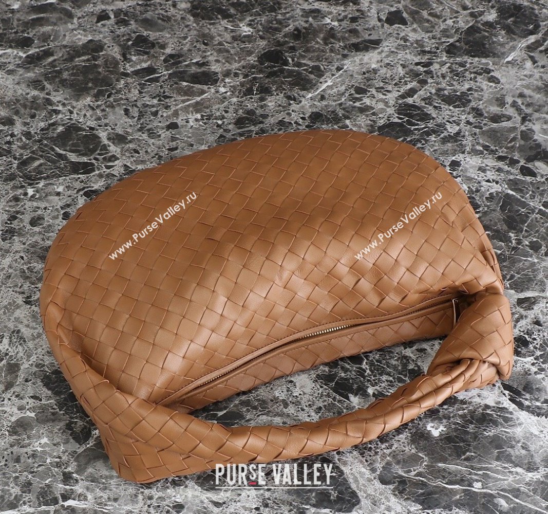 Bottega Veneta Small Jodie Hobo bag in Intrecciato Leather Wood Brown 2024 600261 (YX-240621022)