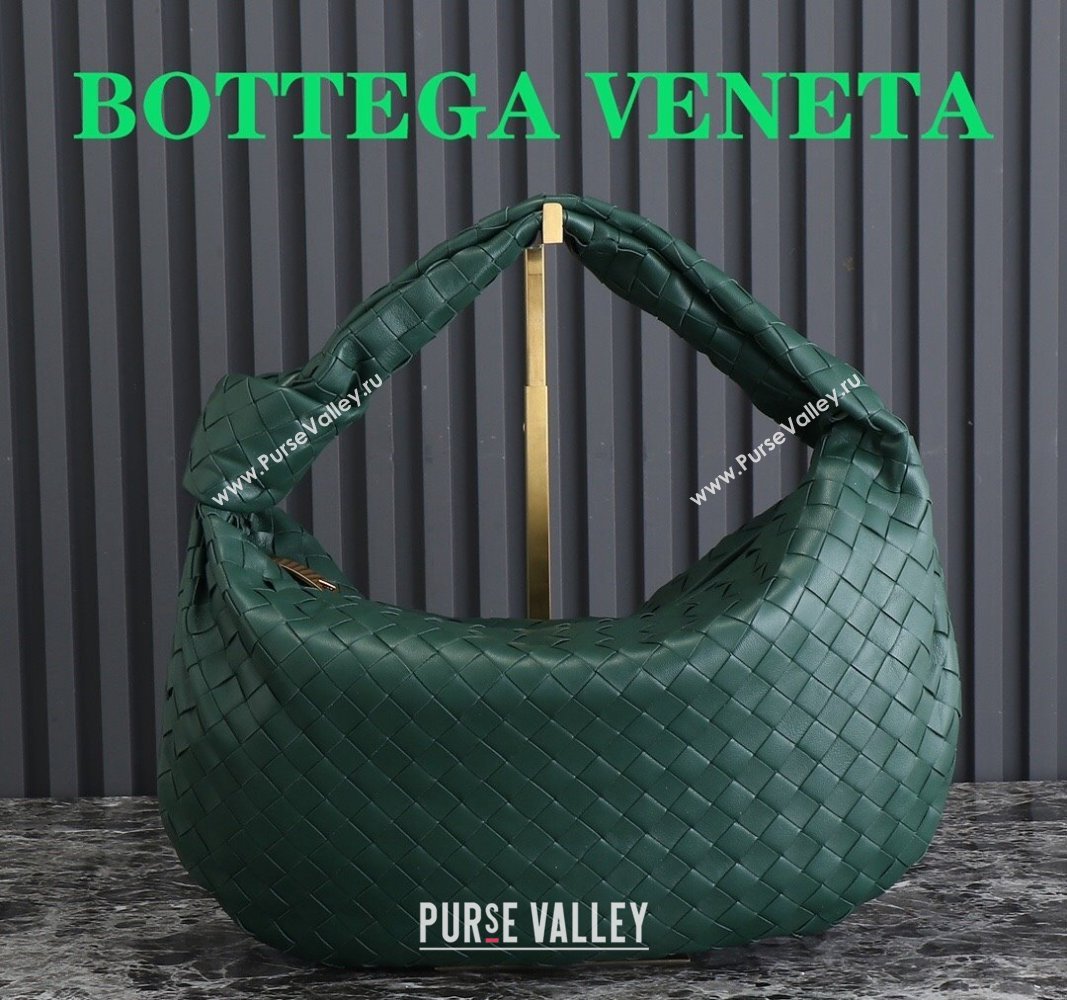 Bottega Veneta Small Jodie Hobo bag in Intrecciato Leather Raintree Green 2024 600261 (YX-240621023)