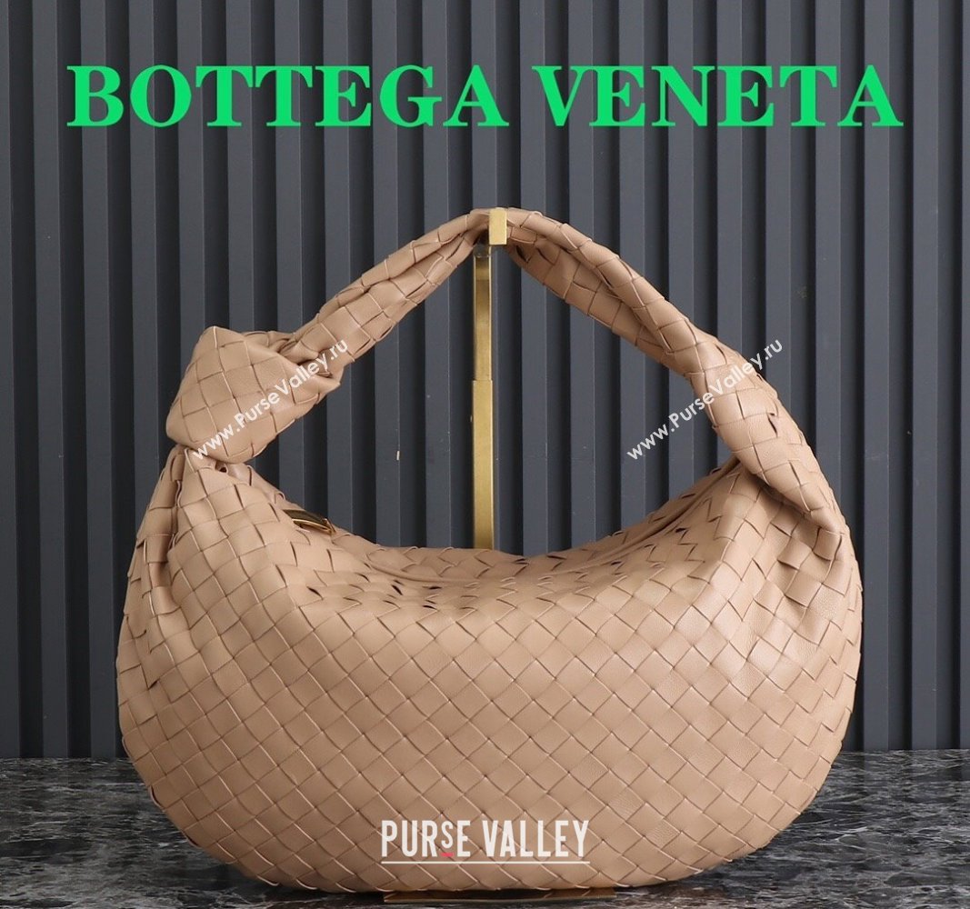 Bottega Veneta Small Jodie Hobo bag in Intrecciato Leather Nude 2024 600261 (YX-240621024)