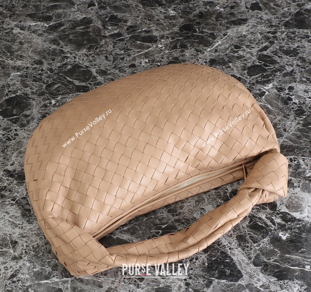 Bottega Veneta Small Jodie Hobo bag in Intrecciato Leather Nude 2024 600261 (YX-240621024)