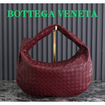 Bottega Veneta Small Jodie Hobo bag in Intrecciato Leather Burgundy 2024 600261 (YX-240621025)