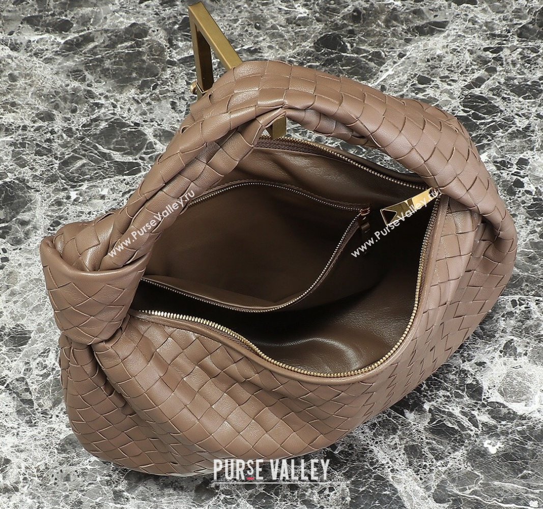 Bottega Veneta Small Jodie Hobo bag in Intrecciato Leather Khaki 2024 600261 (YX-240621026)