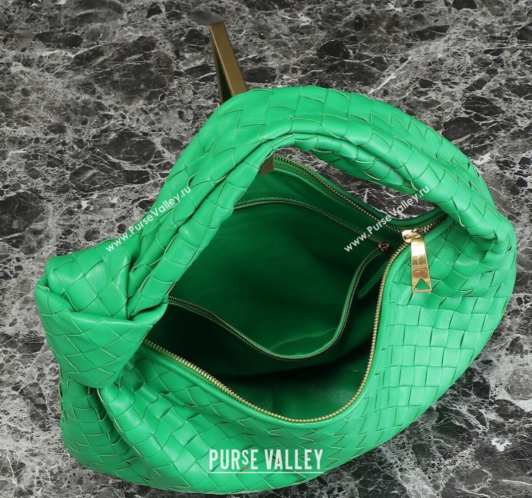 Bottega Veneta Small Jodie Hobo bag in Intrecciato Leather Parrot Green 2024 600261 (YX-240621027)