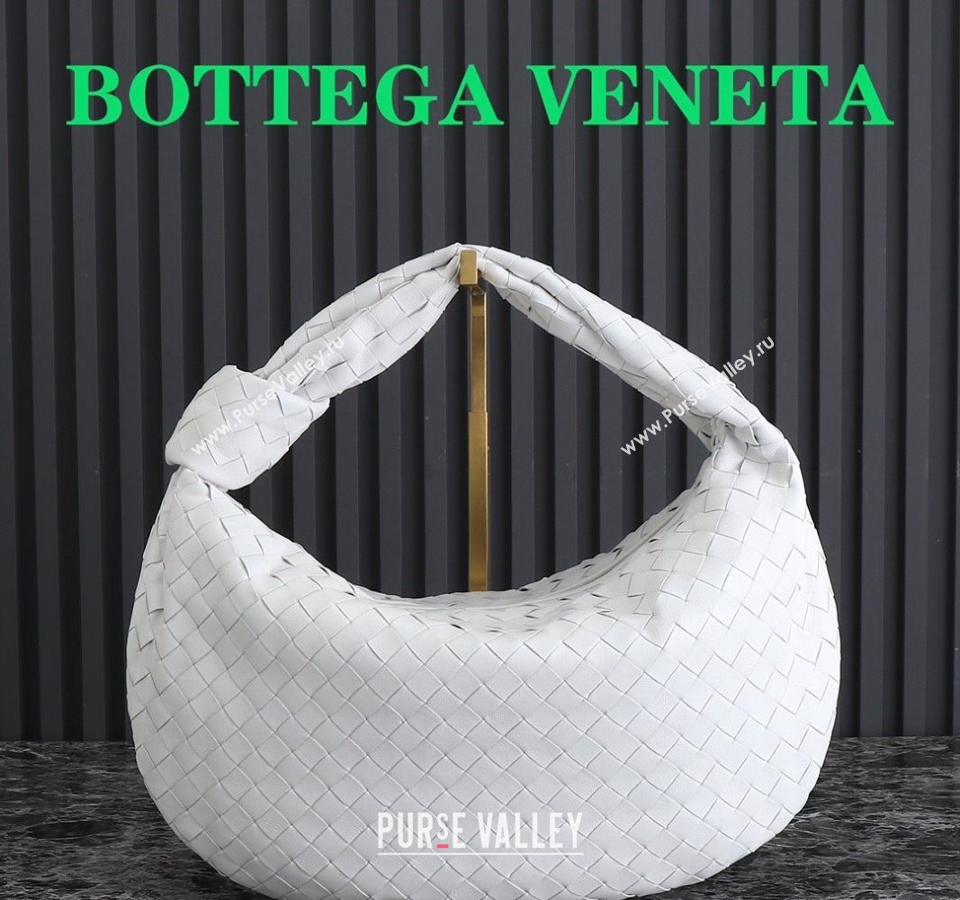 Bottega Veneta Small Jodie Hobo bag in Intrecciato Leather White 2024 600261 (YX-240621028)