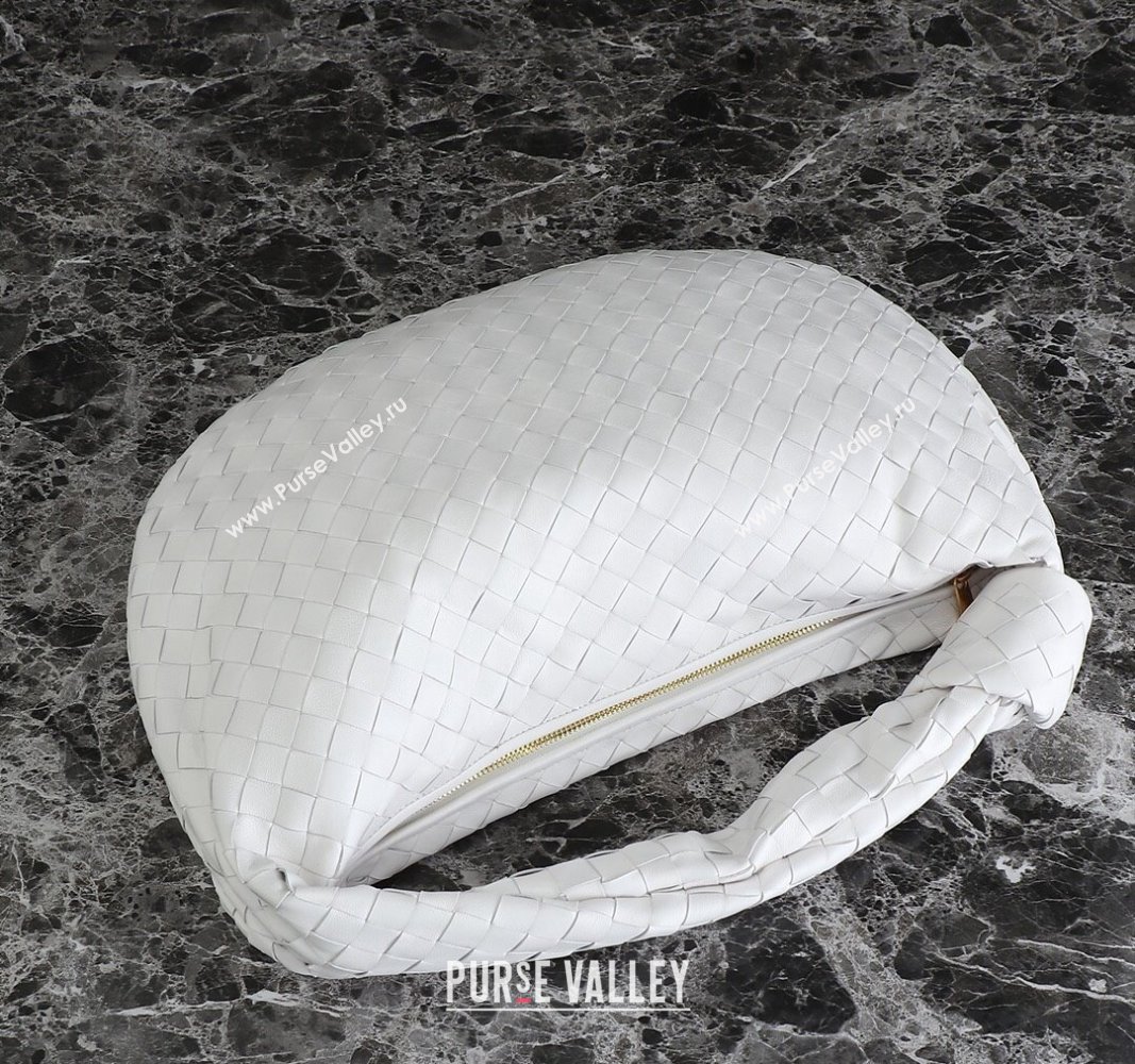 Bottega Veneta Small Jodie Hobo bag in Intrecciato Leather White 2024 600261 (YX-240621028)