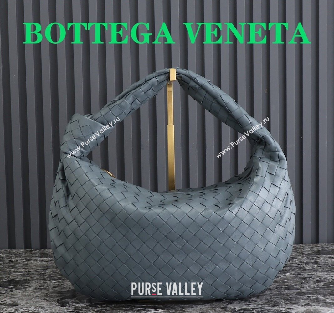 Bottega Veneta Small Jodie Hobo bag in Intrecciato Leather Grey 2024 600261 (YX-240621029)