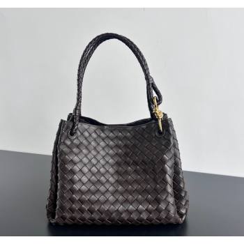 Bottega Veneta Large Parachute Shoulder Bag in Intrecciato Leather 796571 Fondant Brown 2024 (WT-240712013)