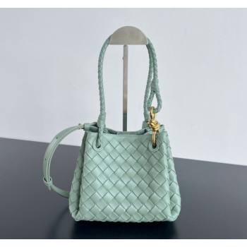 Bottega Veneta Small Parachute Shoulder Bag in Intrecciato Leather 796569 Sauge Green 2024 (WT-240712020)