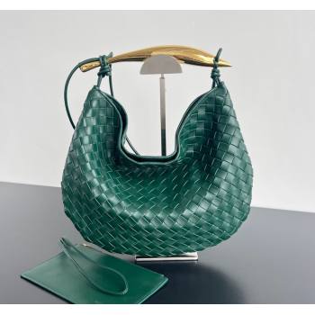 Bottega Veneta Large Sardine Bag in Intrecciato Leather Emerald Green 2025 754988 (WT-250519015)