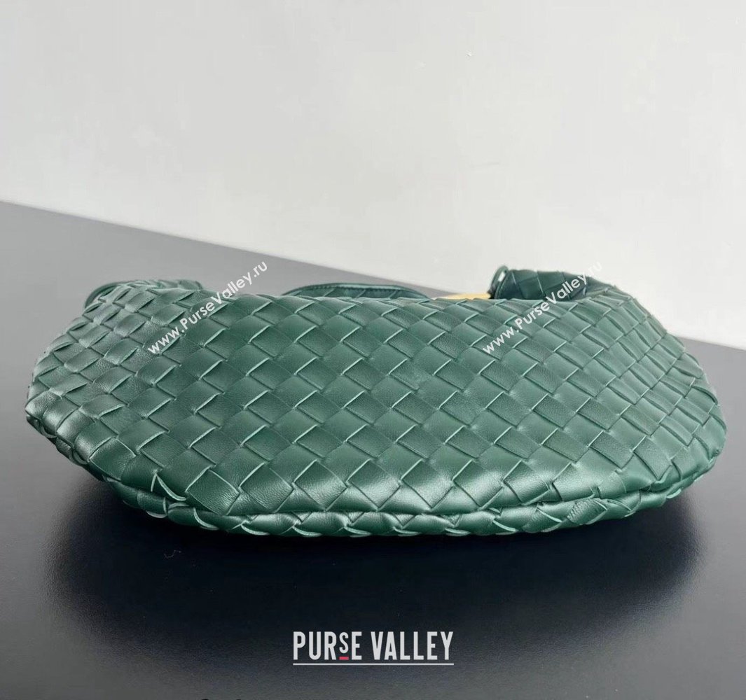 Bottega Veneta Large Sardine Bag in Intrecciato Leather Emerald Green 2025 754988 (WT-250519015)