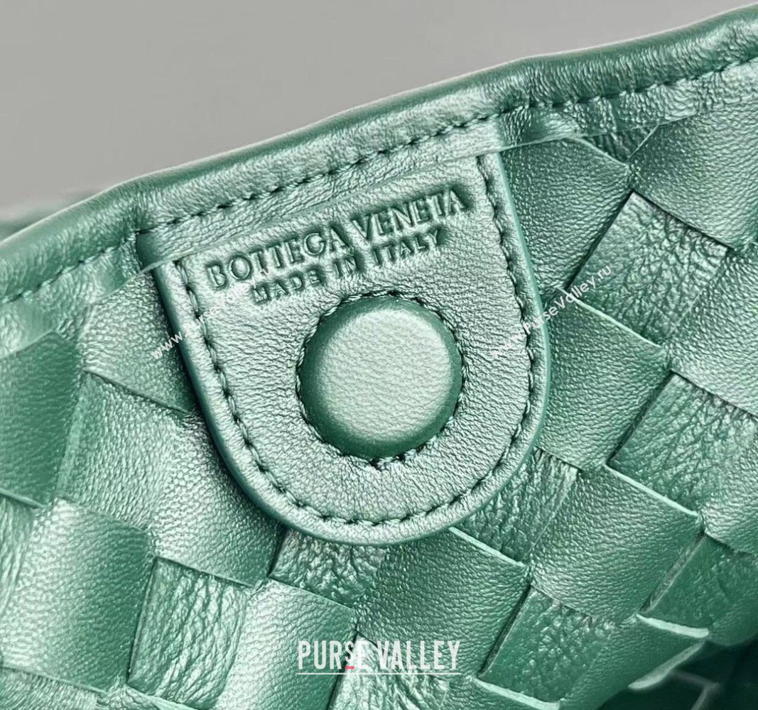 Bottega Veneta Medium Sardine Bag in Intrecciato Leather Emerald Green 2024 754988 (WT-240712021)